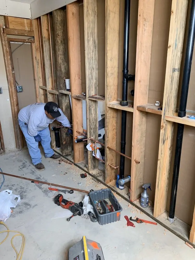 Commercial rough-in plumbing for Water Heater Replacement in North Madison